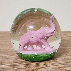 Bimbah‎ 1982 R.H. Elephant Commemorative Sulphide Controlled Bubble Paperweight